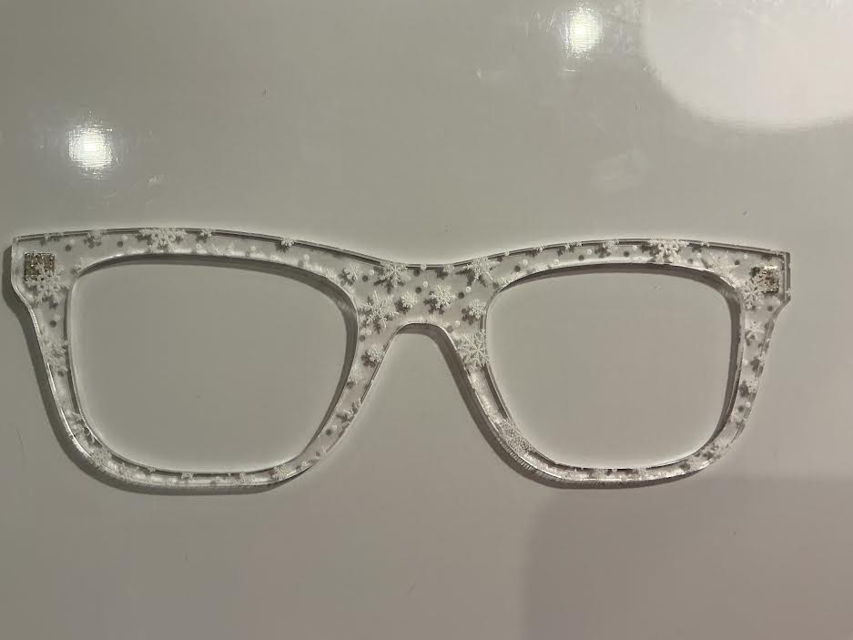 Jessie Topper; translucent white snowflakes