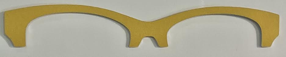 Addison Metal Brow Topper-yellow
