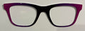 Jessie Topper; black/purple vertical split