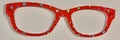 Addison Topper, silver stars on red