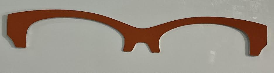 Addison Metal Brow Topper-red