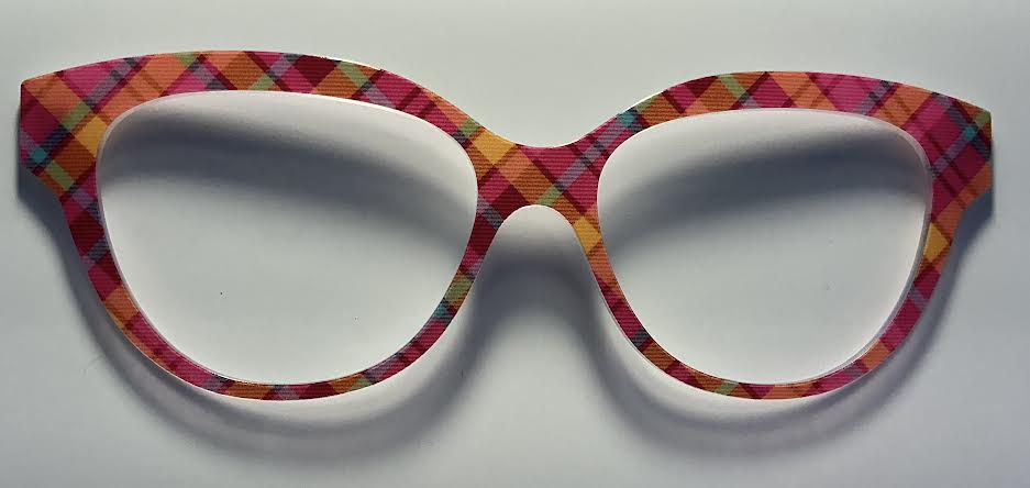 PAIR Quinn Topper; pink and orange plaid