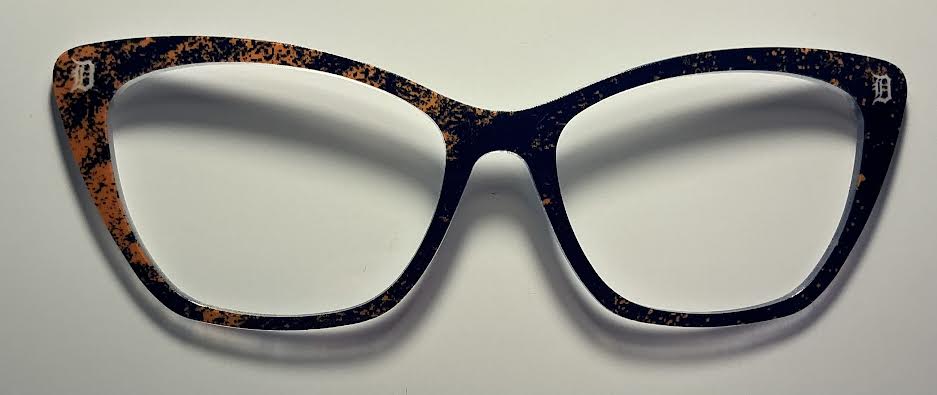 PAIR Wanda Topper; Detroit orange and blue
