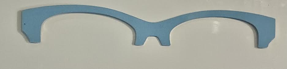 Addison Metal Brow Topper-light blue
