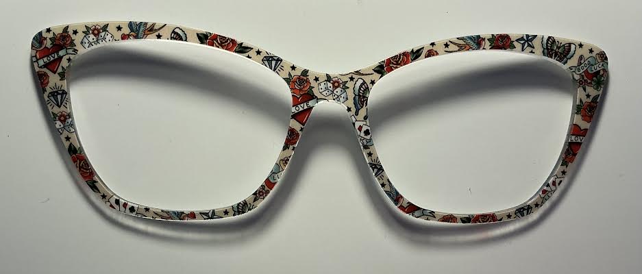PAIR Wanda Topper; love/roses
