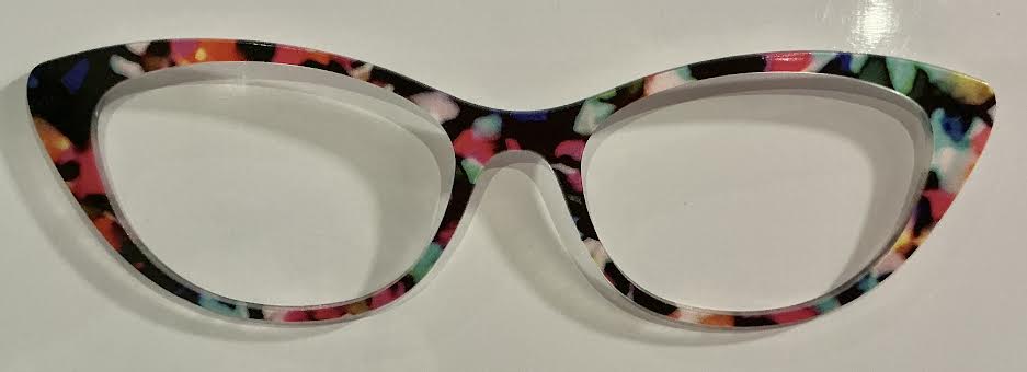 PAIR - Ella Topper; multicolored tort
