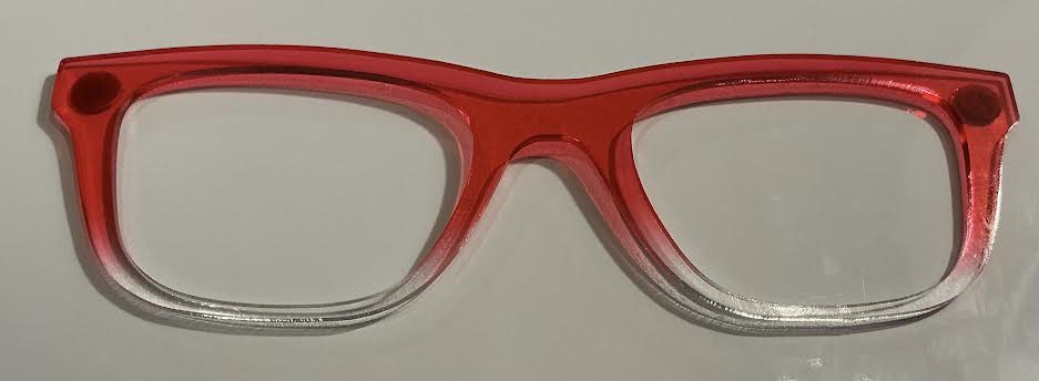 Jessie Topper; Myni- Made; red to clear split