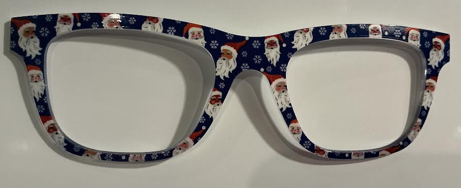 PAIR - Jessie Topper; Santa on blue