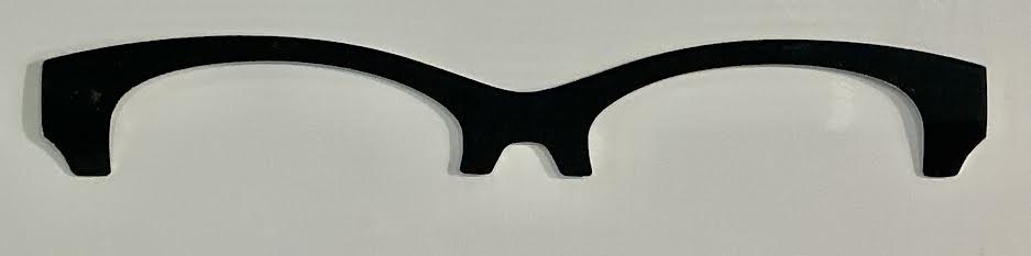 Addison Metal Brow Topper; black