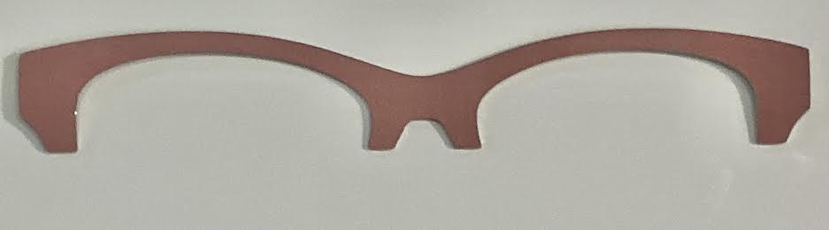 Addison Metal Brow Topper; rose gold