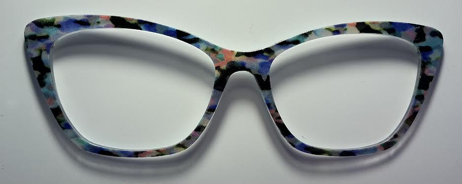 PAIR Wanda Topper; peach,blue,green tort