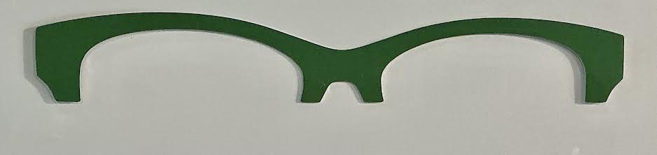 Addison Metal Brow Topper;green