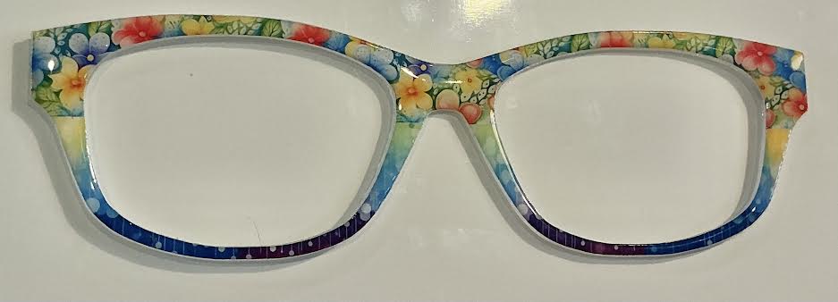 Addison Topper; bright Flowers to color block split