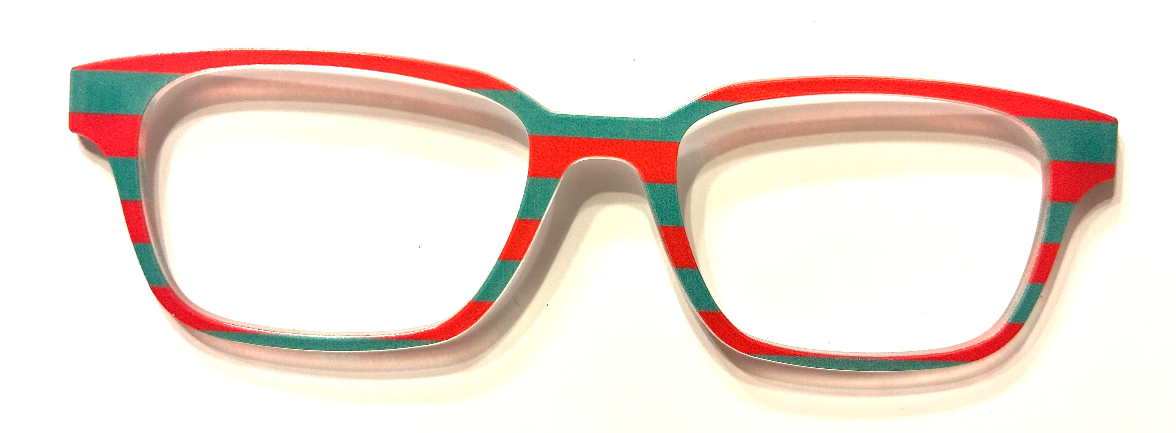 PAIR Finley Topper; red and green stripes