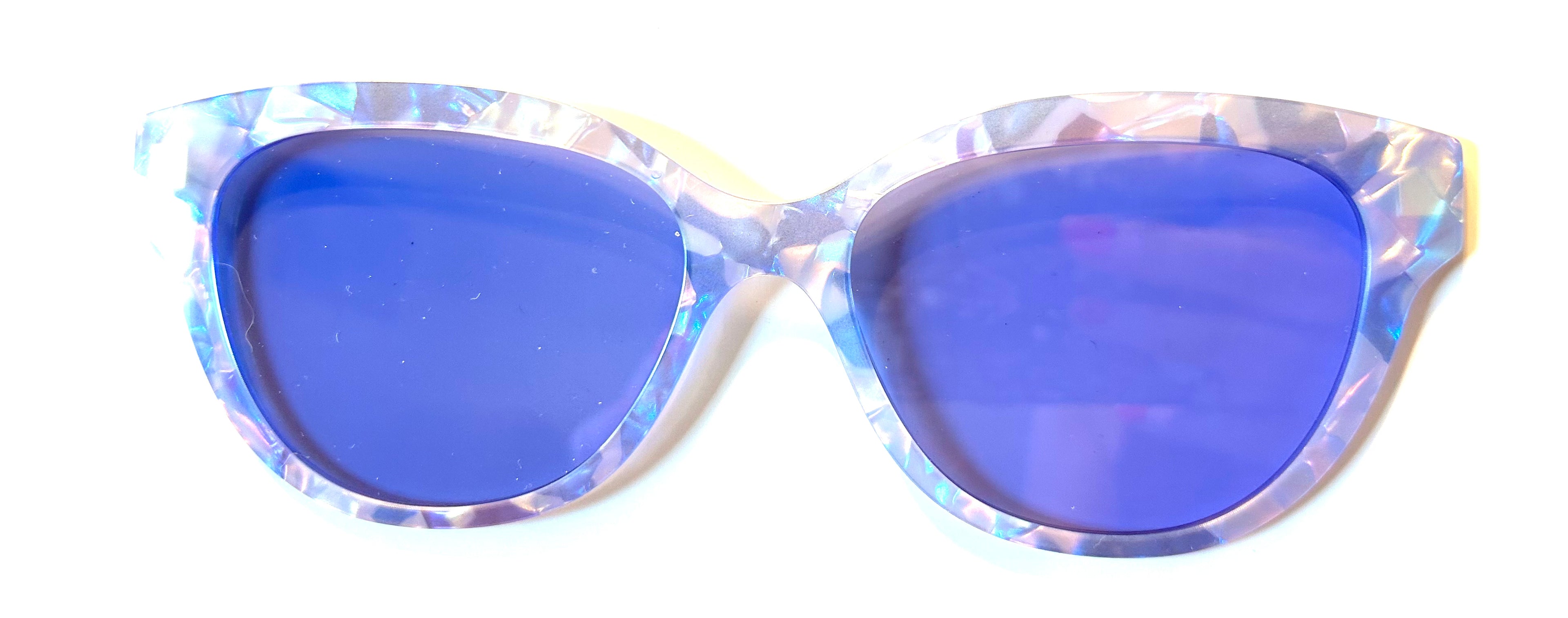 PAIR Premium Quinn Topper; dazzling opal with celestial purple lens