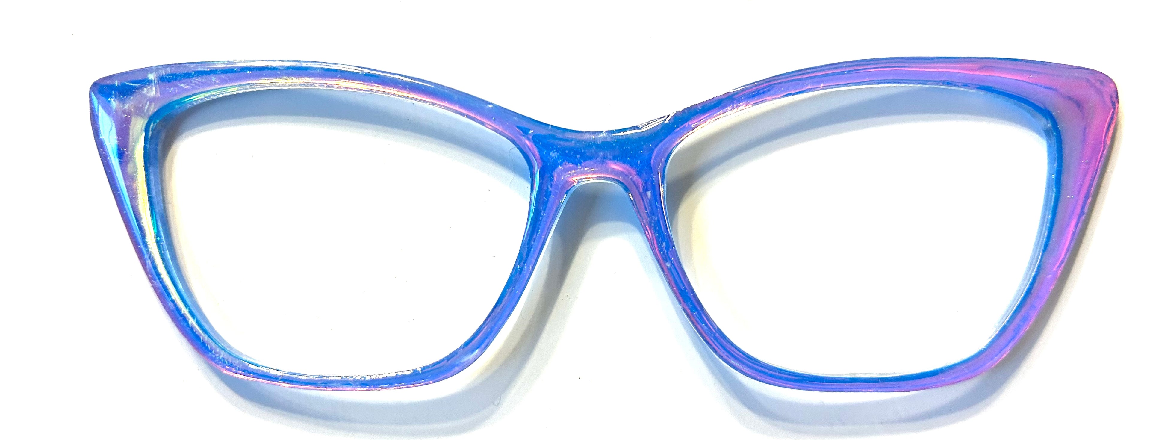 Wanda Topper; blue holographic: **with bubbles