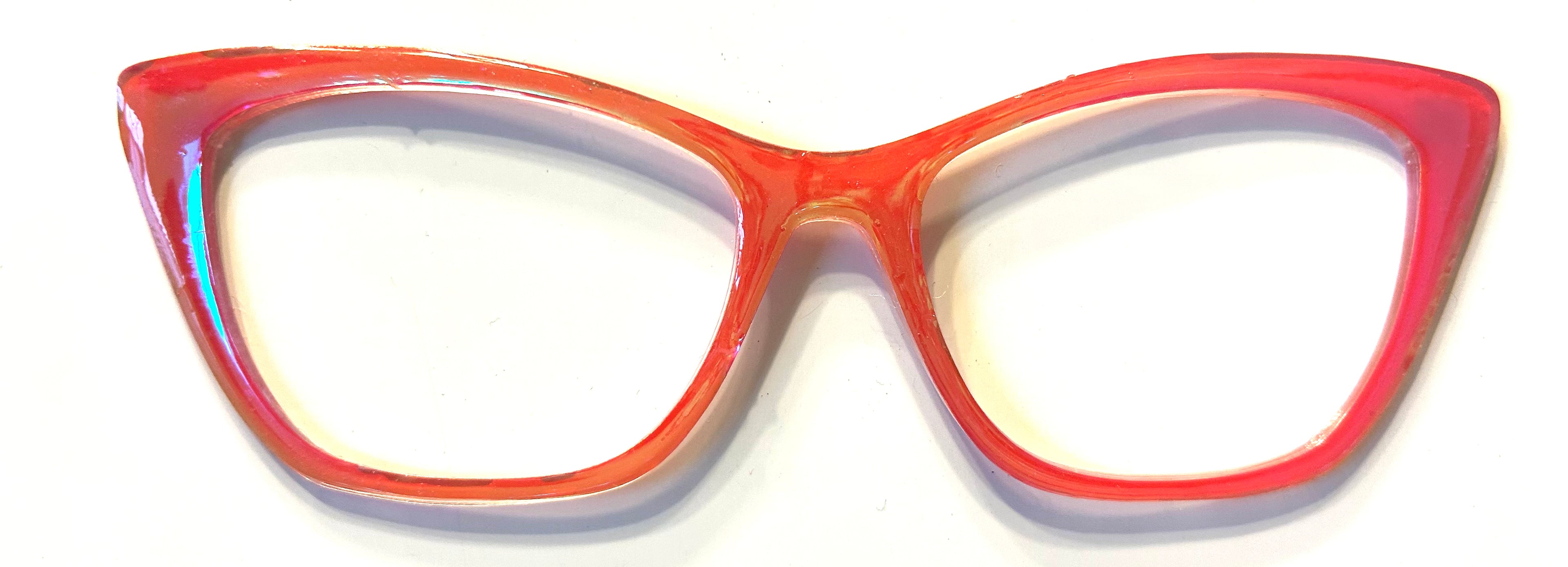 Wanda Topper; red/orange holographic: **with bubbles