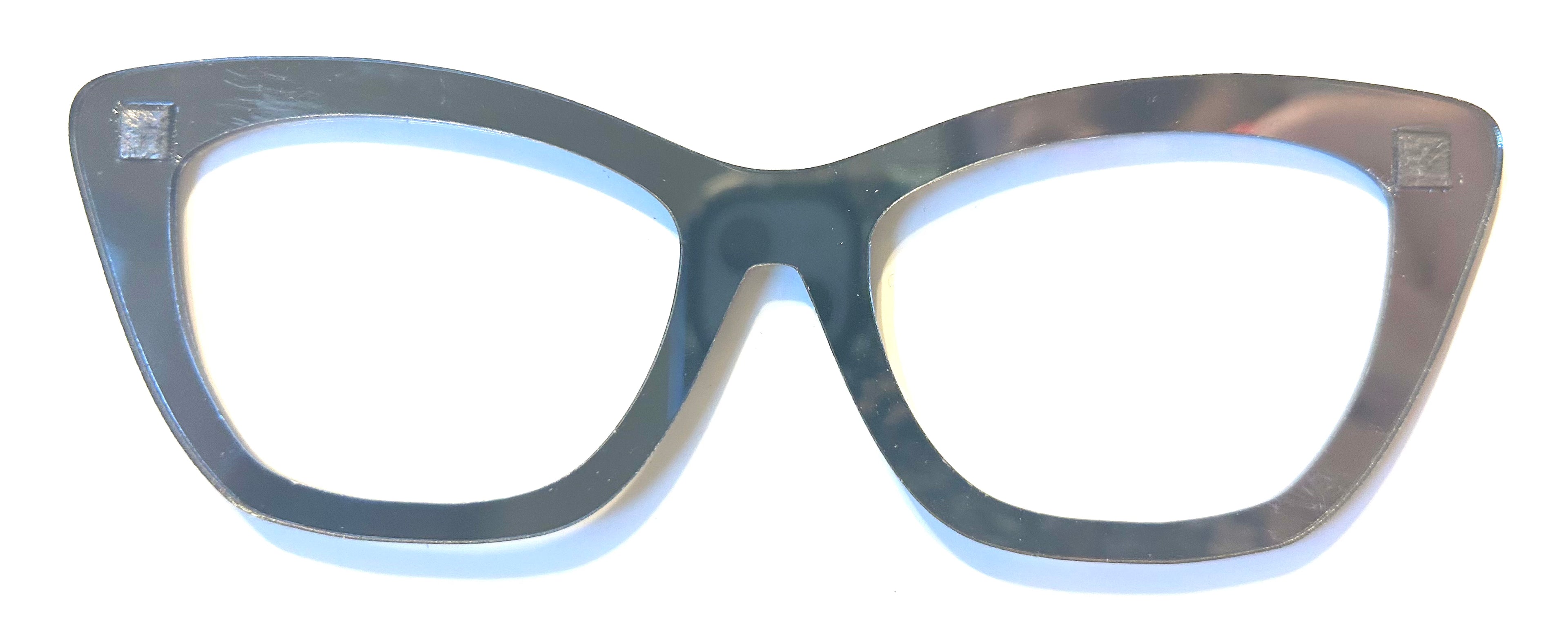 Wanda Topper; dark gray mirrored stacker