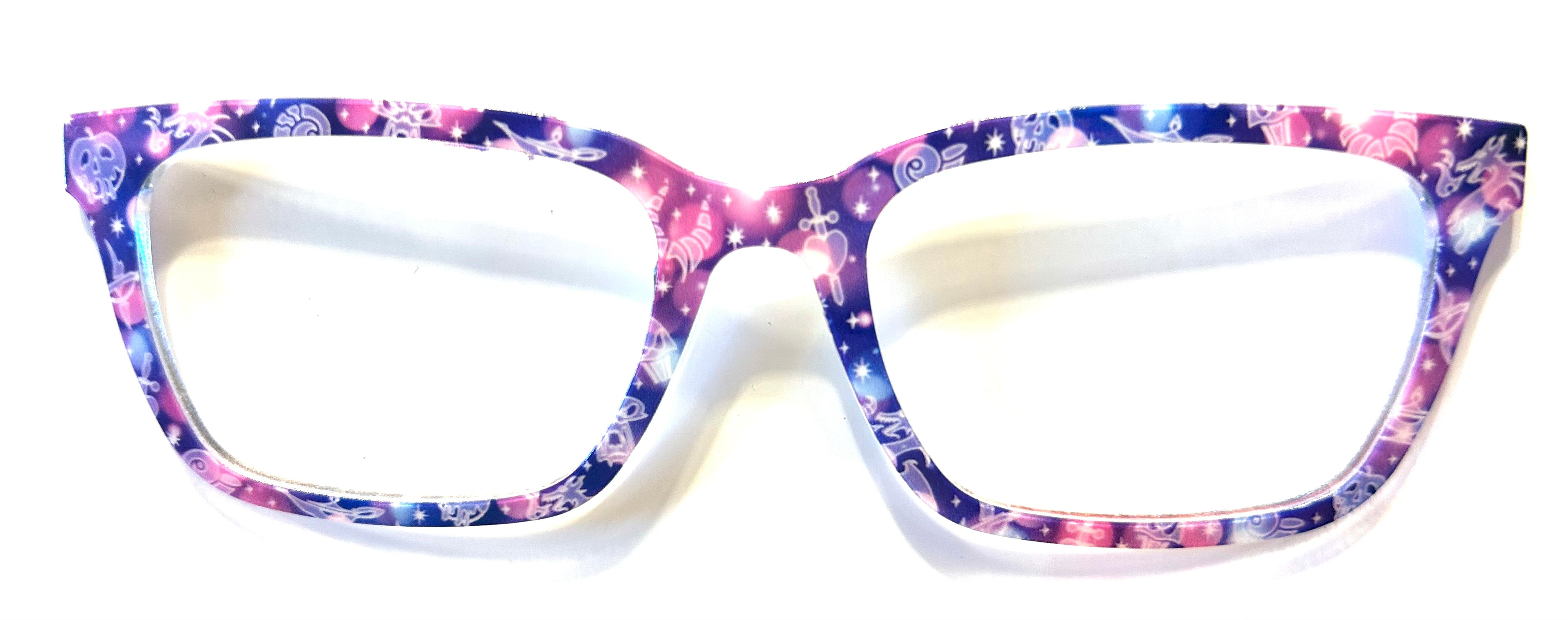 PAIR Larkin Topper; misc designs on pink and purple night sky