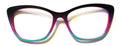 PAIR Wanda Topper; plum to aqua gradient