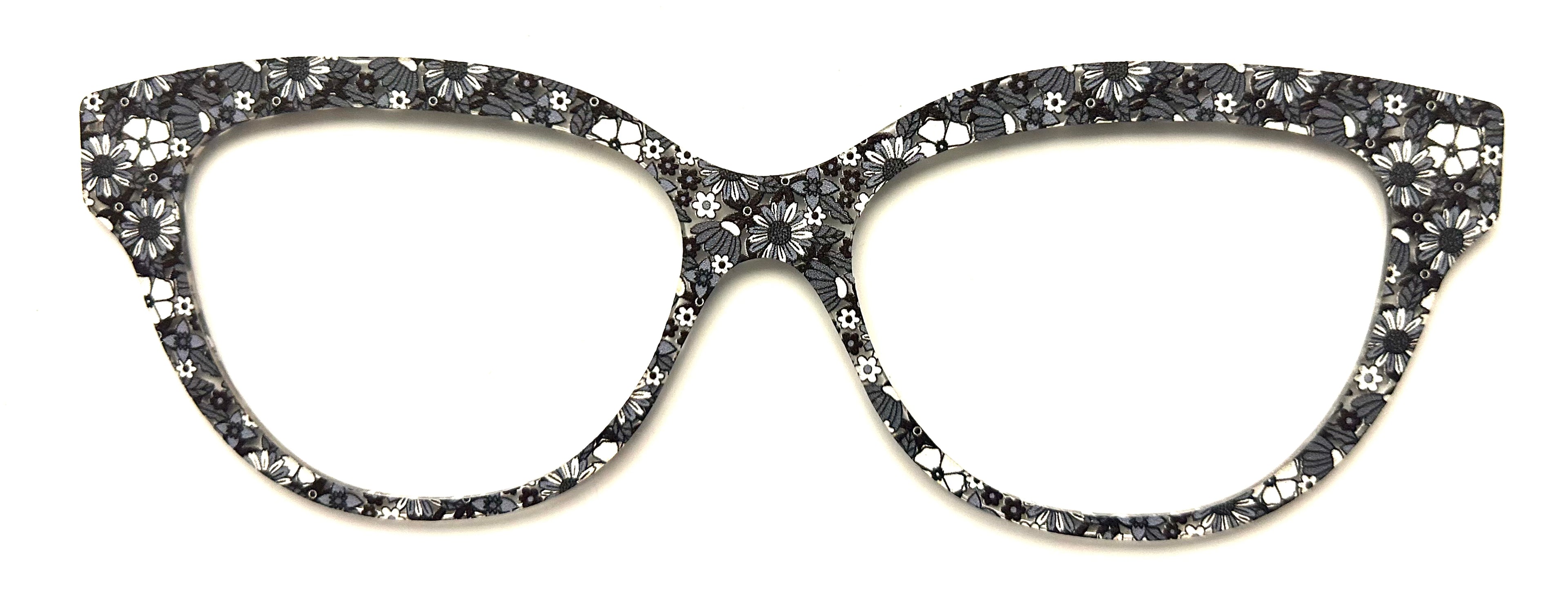 Quinn Topper; black and white flowers