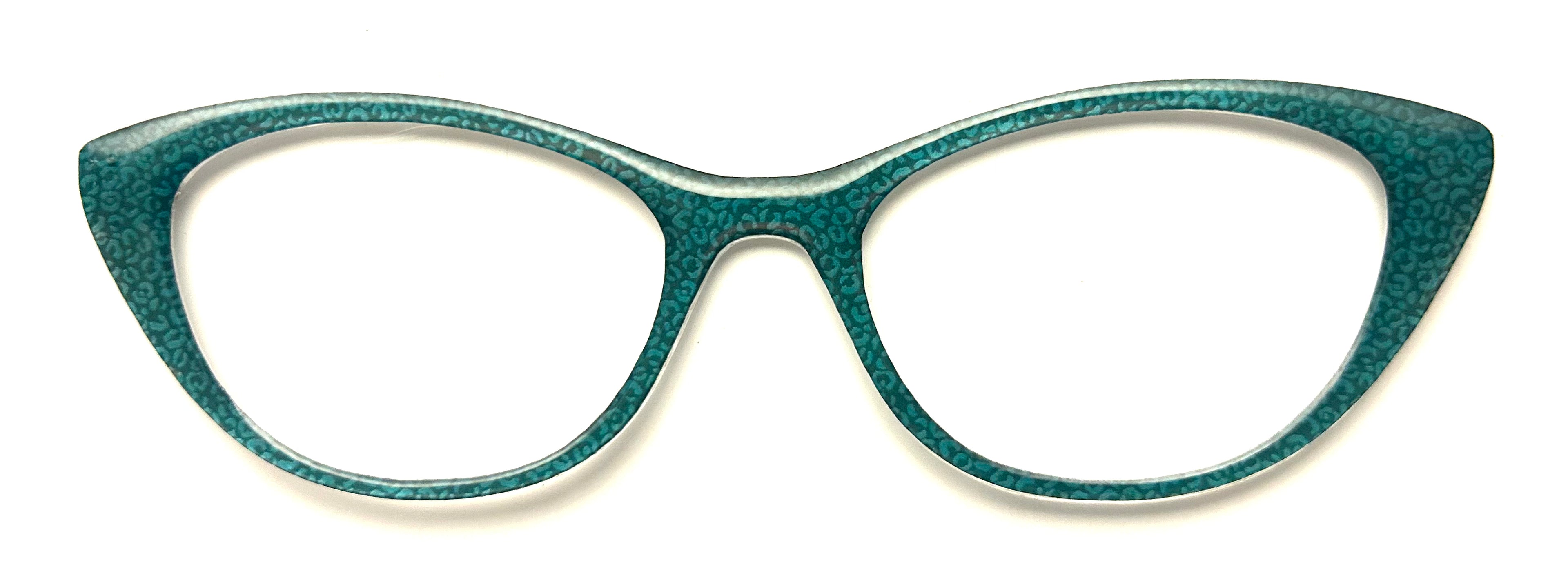 NEW Ella Topper; Framefetti; teal cheetah print