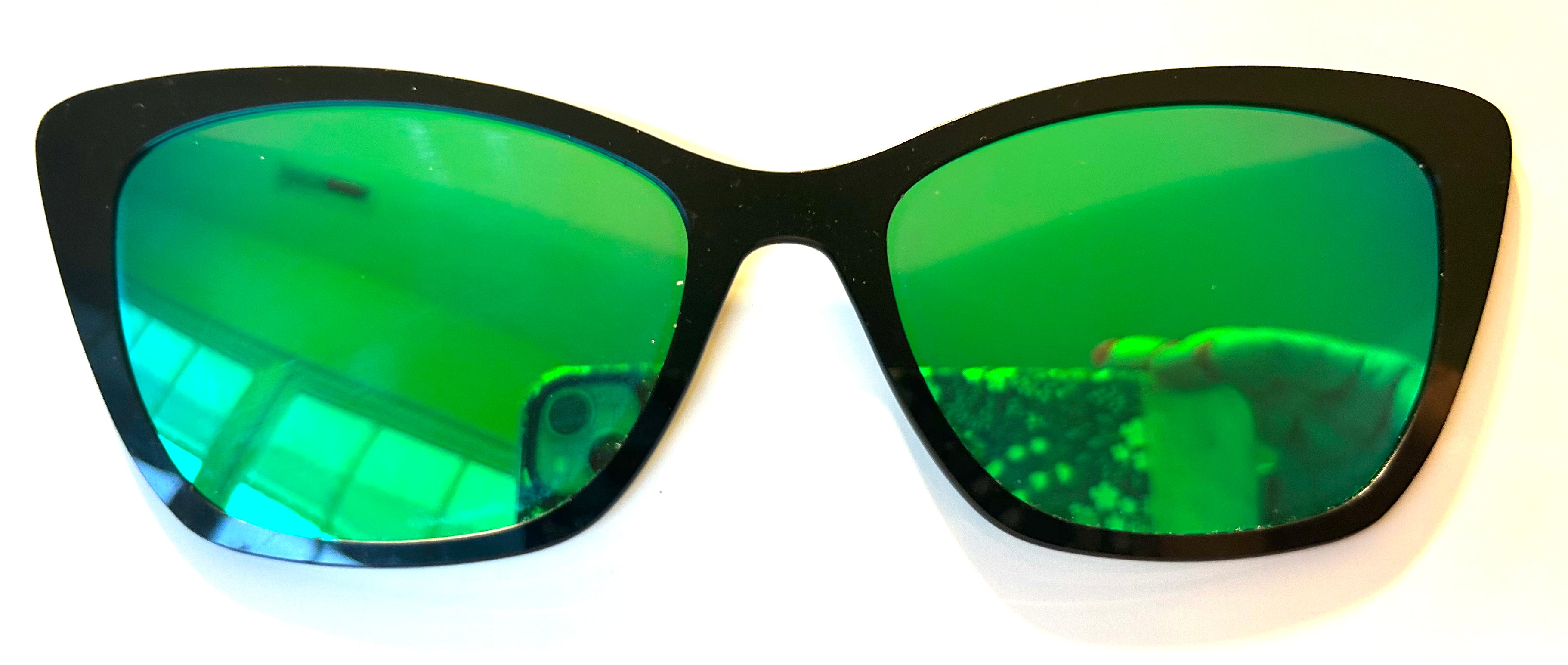PAIR Wanda Topper; polarized green reflective sun top