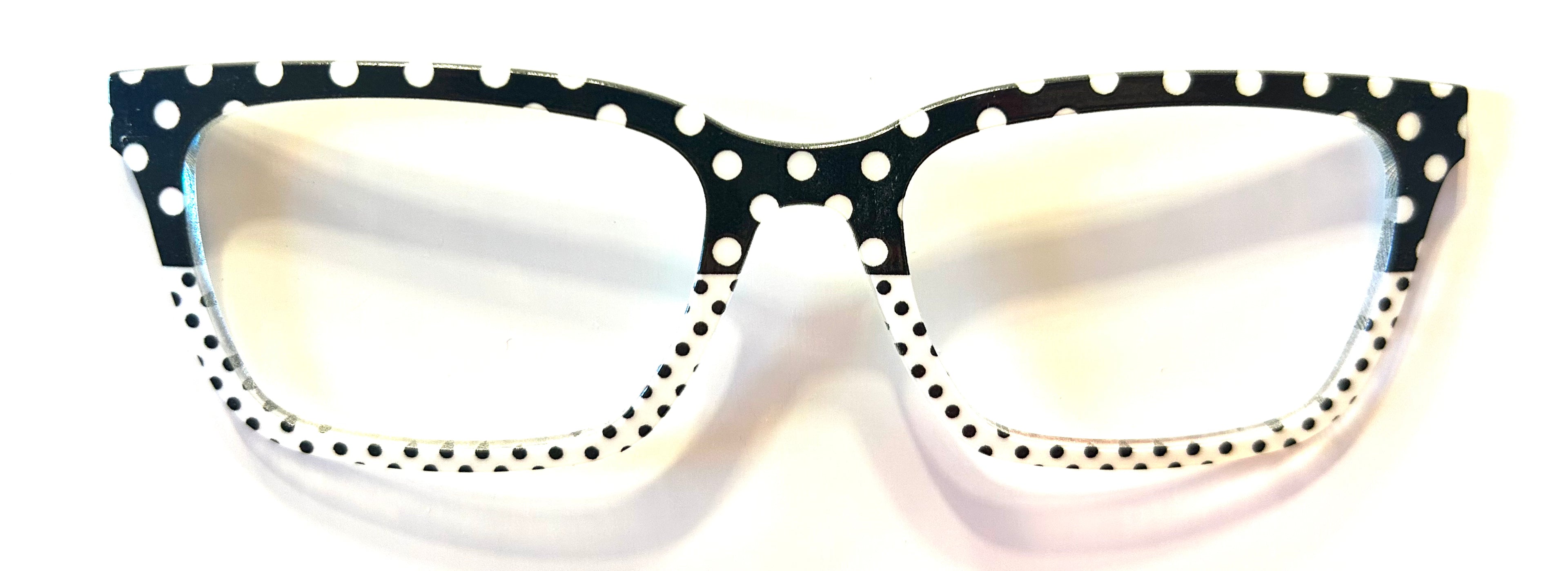 PAIR Larkin Topper; black and white polka dot split