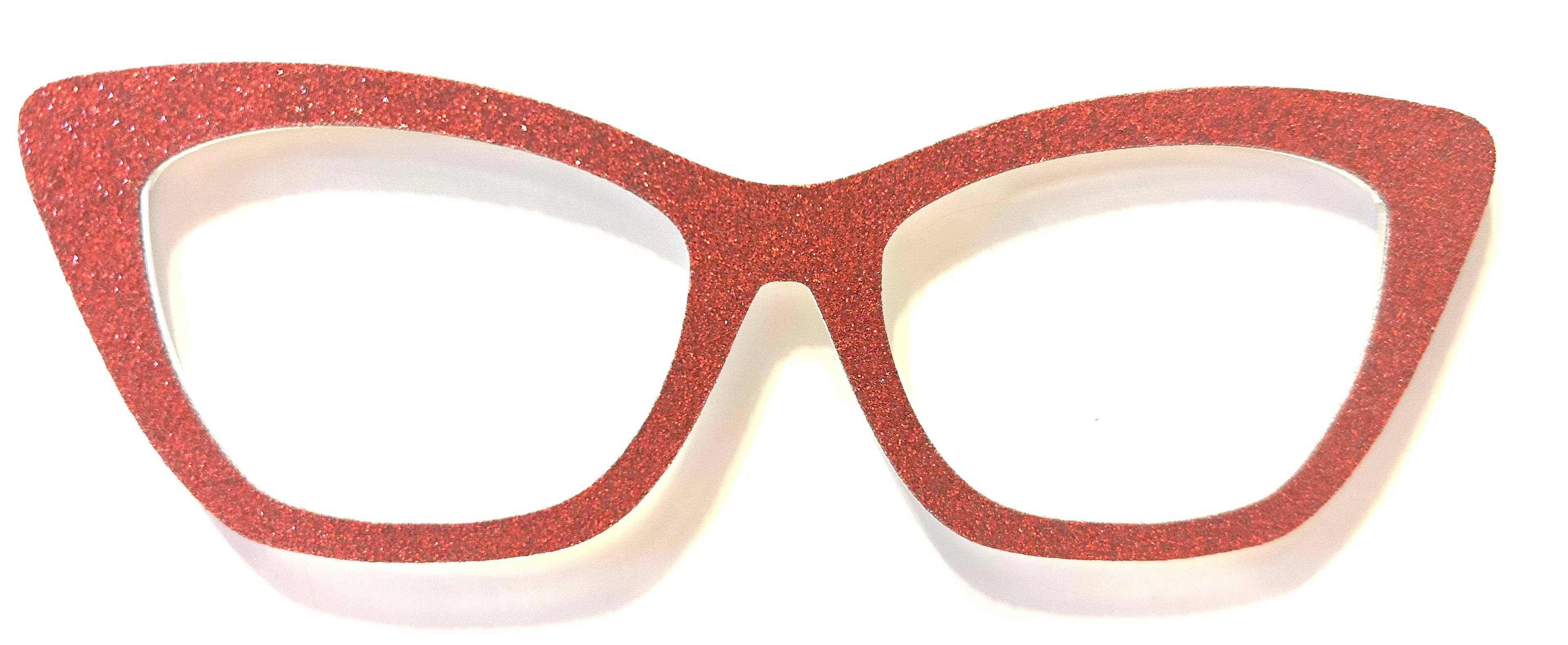 Wanda Topper; Laser Nonna; glitter overload; red