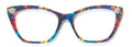 Wanda Topper; multicolored flowers; semi-translucent