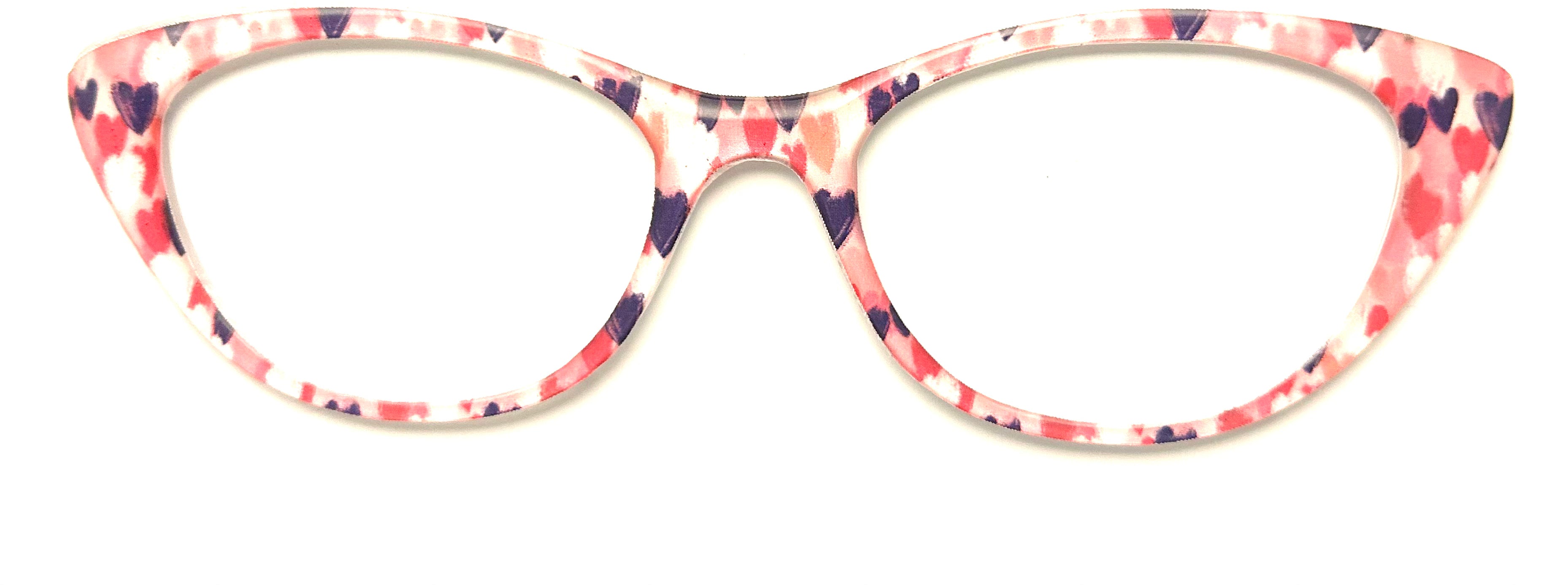 NEW Ella Topper; Framefetti; black and while hearts on light pink