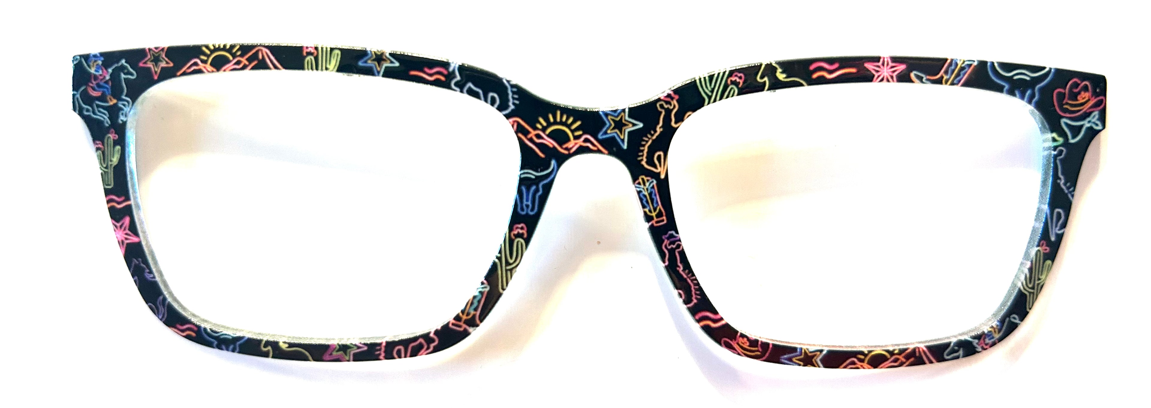PAIR Larkin Topper; neon cowboy theme