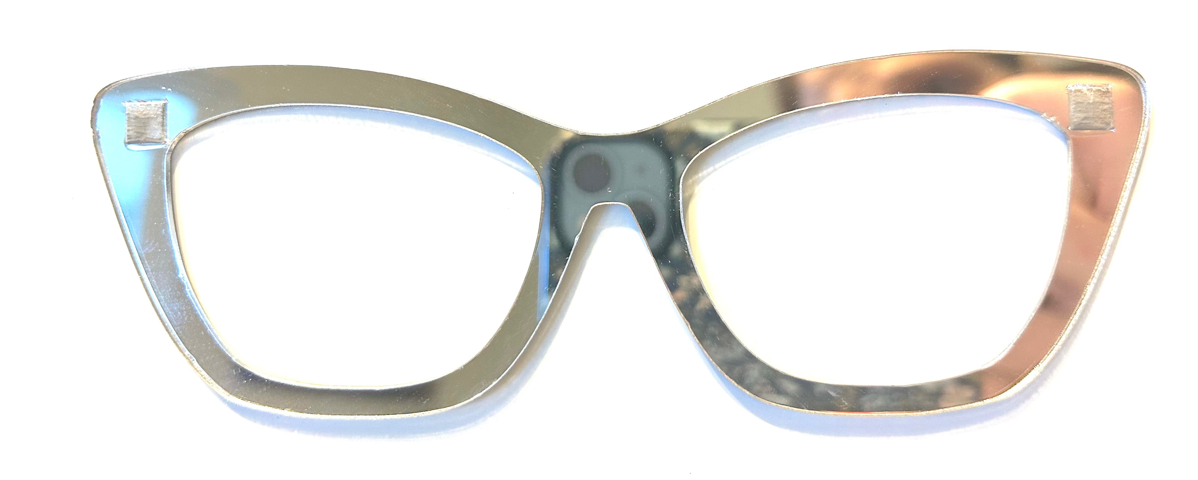 Wanda Topper; silver mirrored stacker