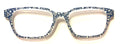 PAIR Finley Topper; white triangles on denim blue