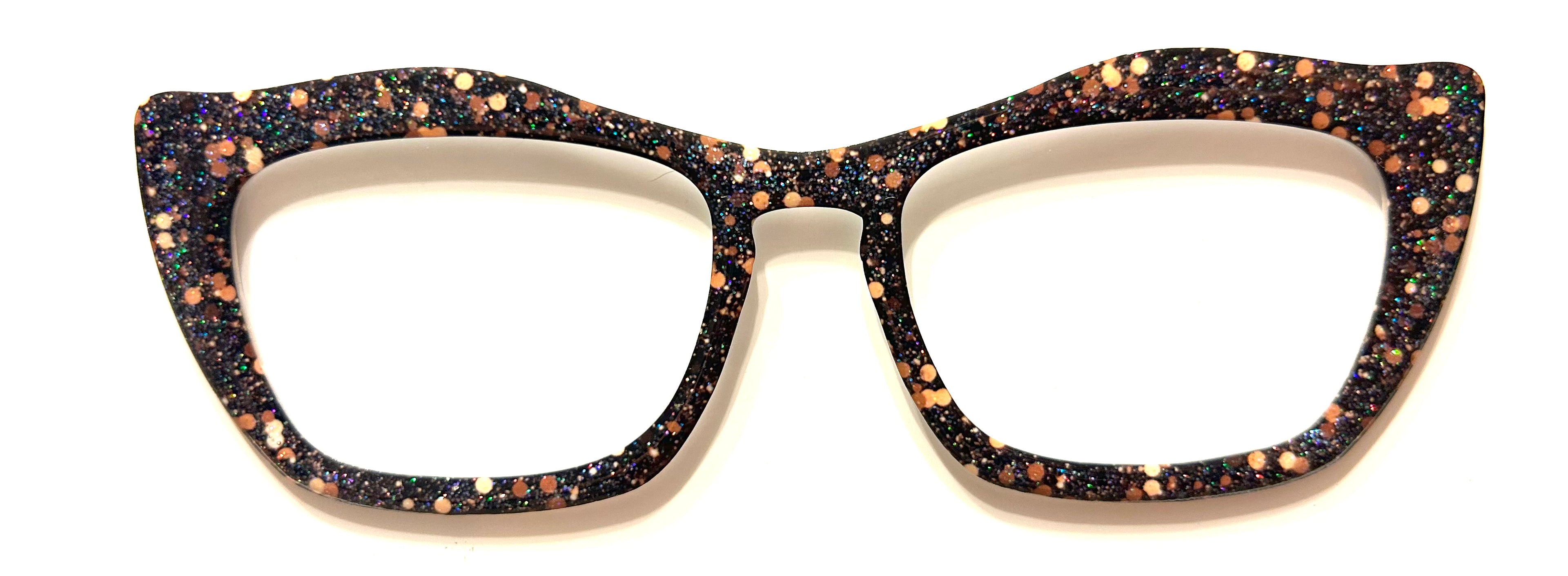 Casper Topper; Creator; brown chunky glitter