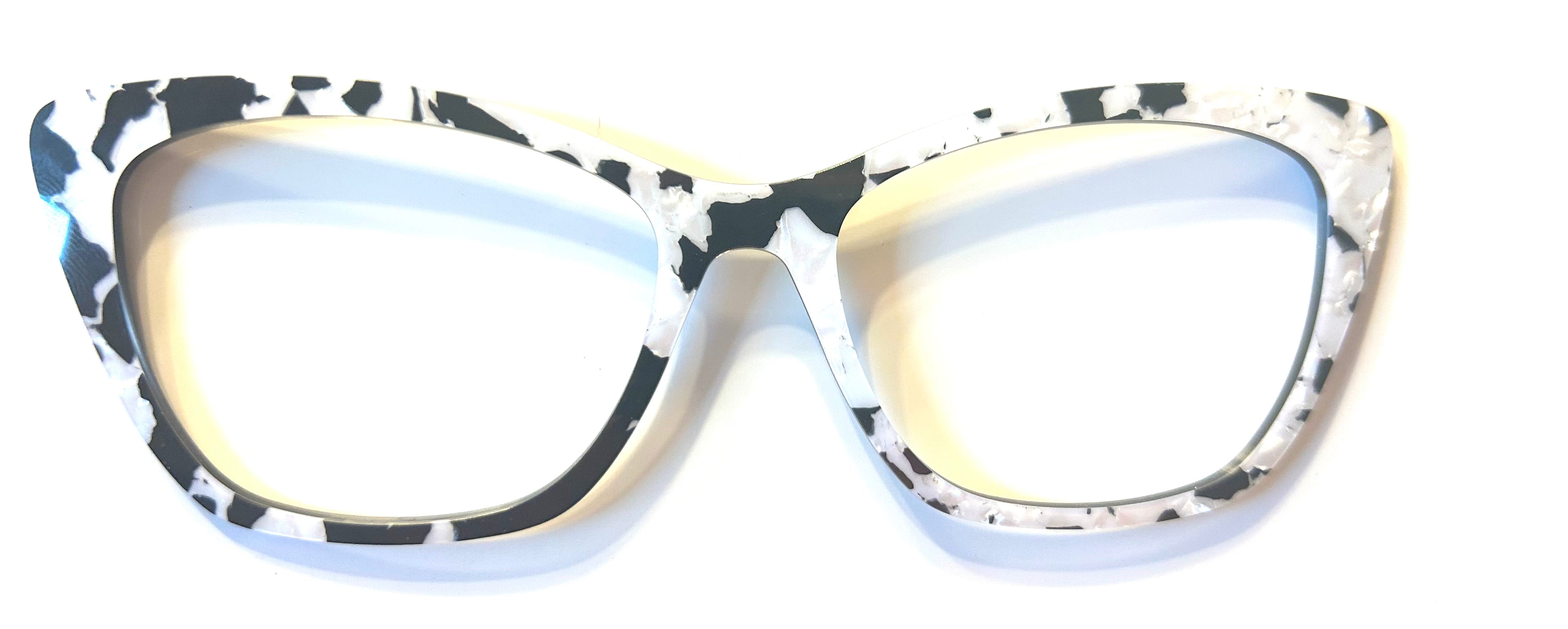 PAIR Premium Wanda Topper; black and white pearl tortoise