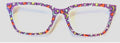 PAIR Larkin Topper; moons, hearts, and stars on purple