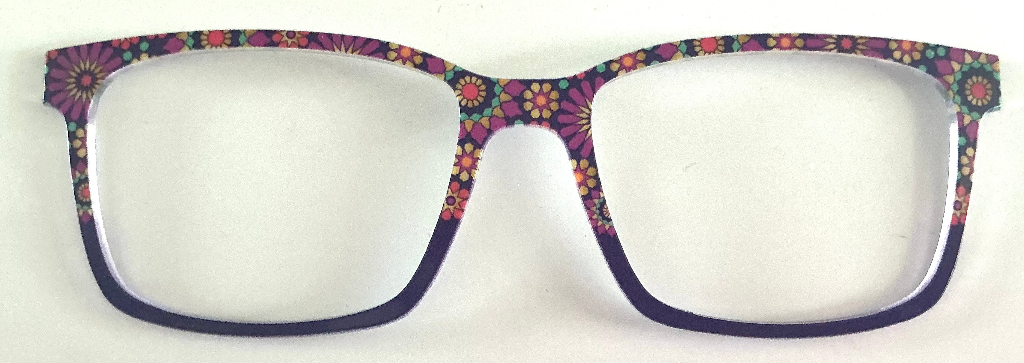 PAIR Kirby Topper; Floral split with purple