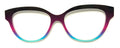 PAIR Quinn Topper; plum to aqua gradient