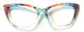 Wanda Topper; multicolored geometric design