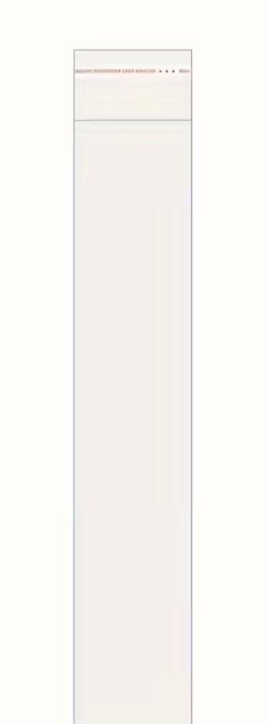 2x8 self sealing plastic sleeves  ***Pack of 10***