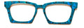 Casper Case Topper; bright blue design on fabric