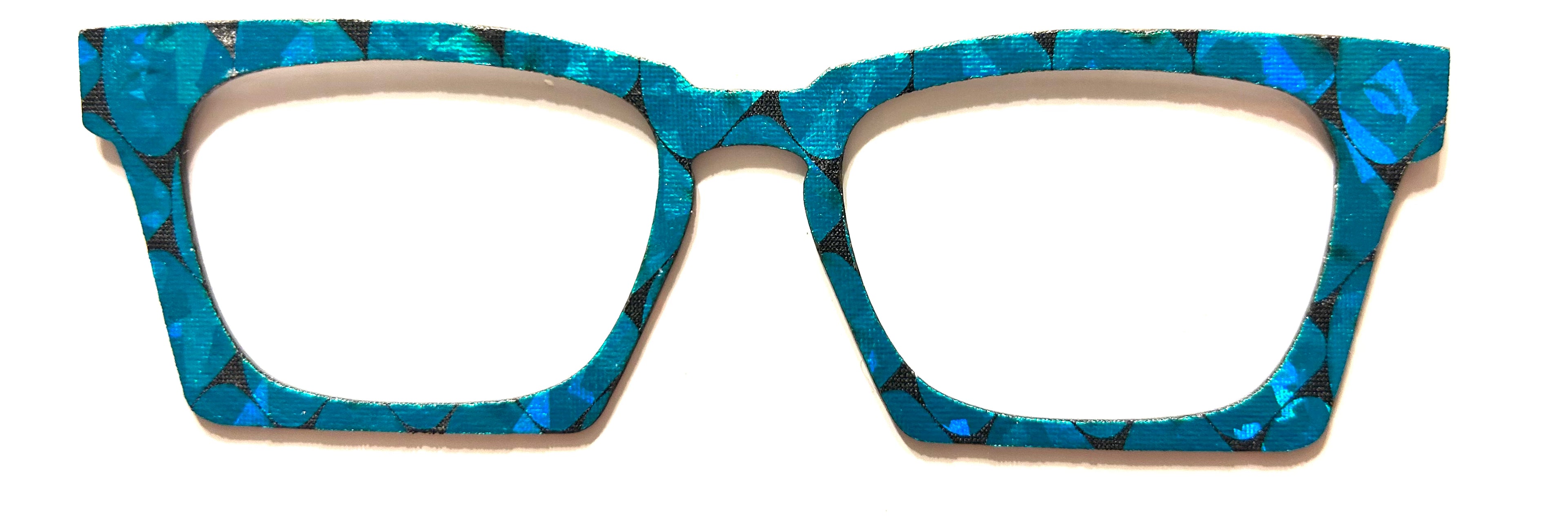 Casper Case Topper; bright blue design on fabric
