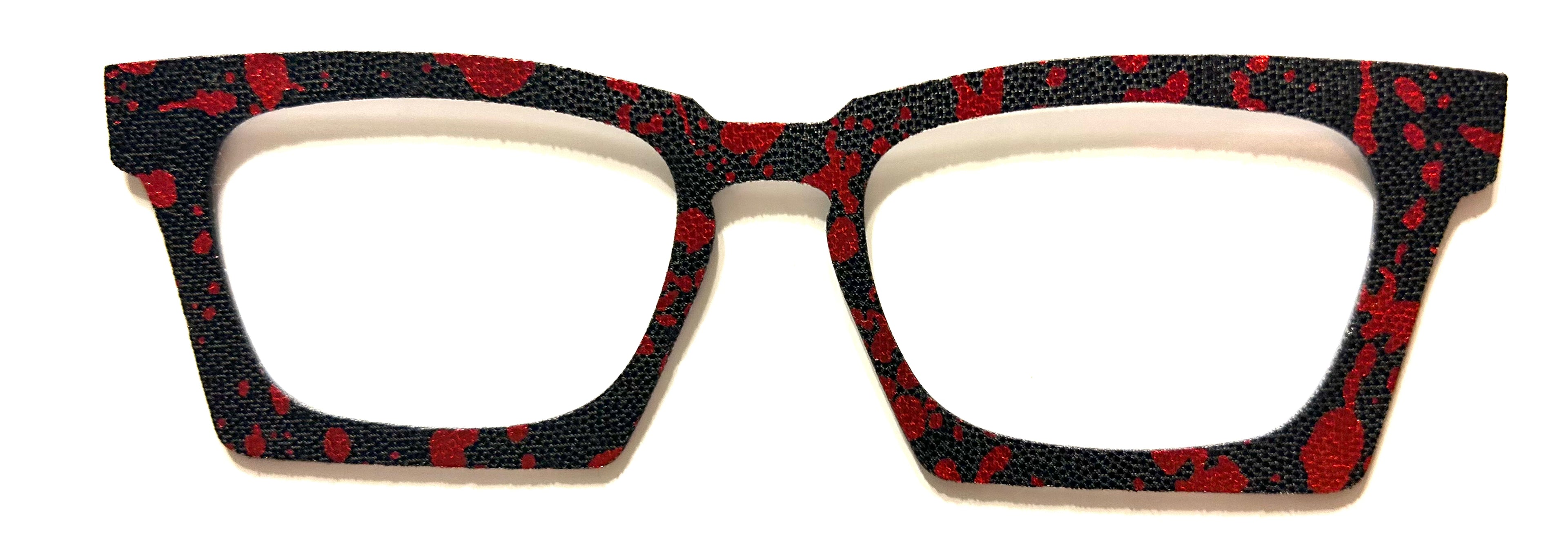 Casper Case Topper; black/red design on fabric