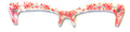 Wanda Brow Topper; translucent with red swirls