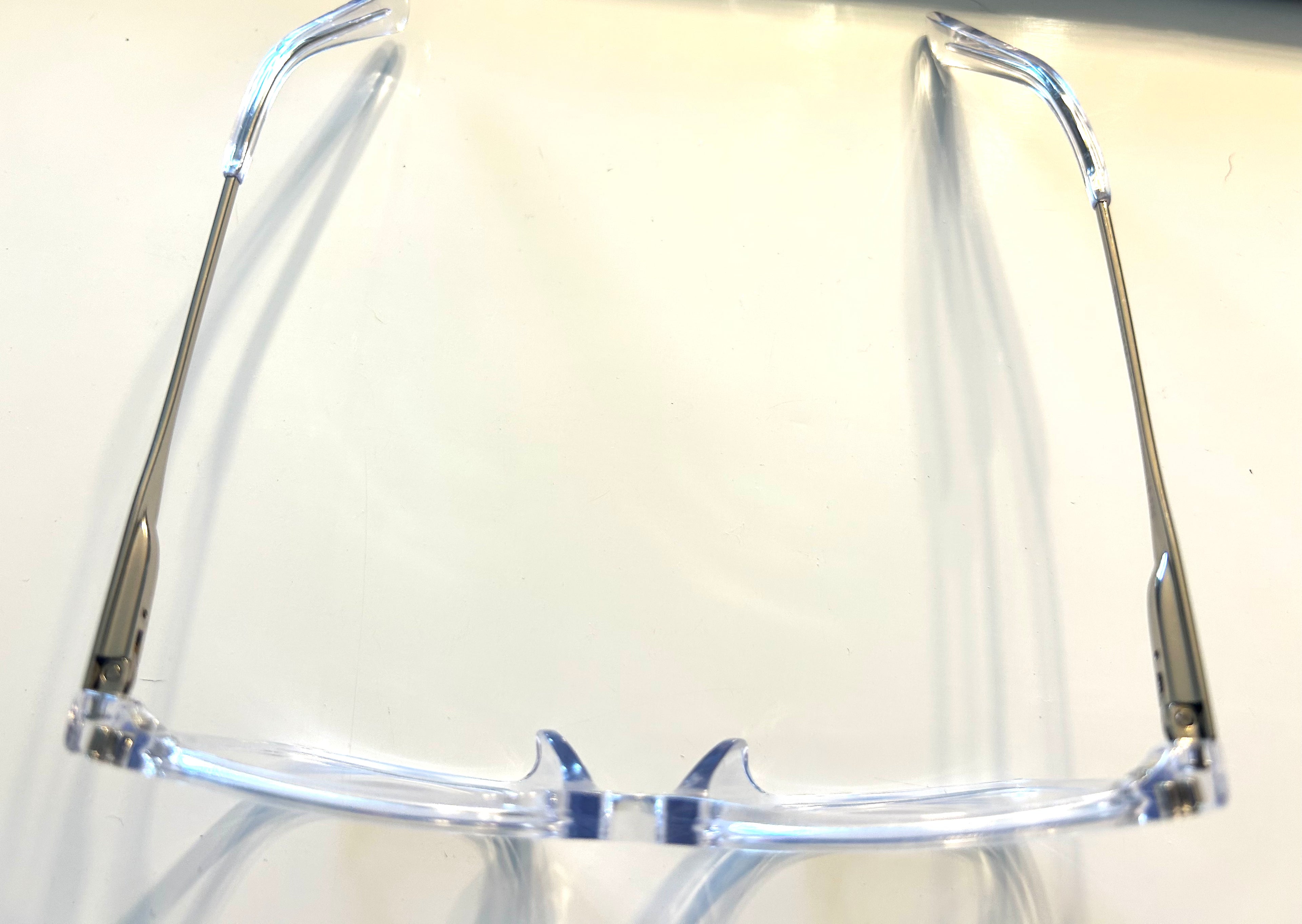 PAIR Classic Crystal Clear Acetate Silver Metal