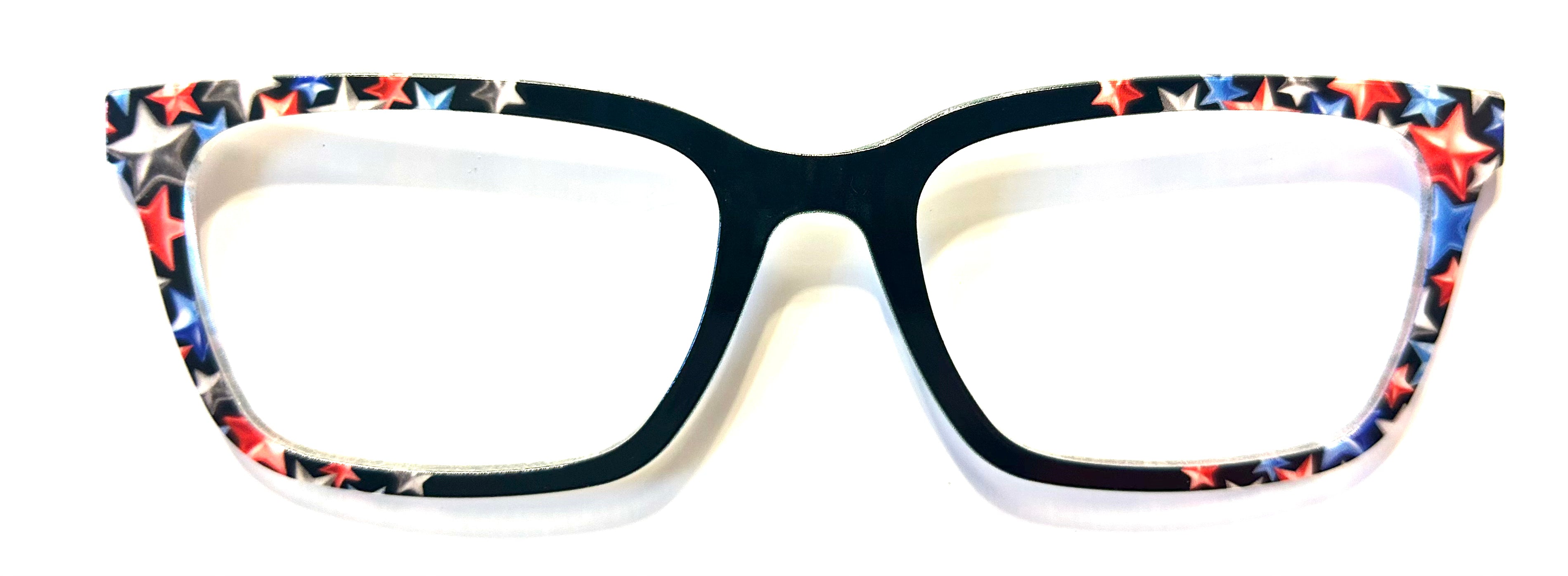 PAIR Larkin Topper; red, blue, silver to black fade