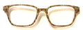 PAIR Finley Topper; brown and gold fan pattern