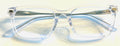 PAIR Classic Crystal Clear Acetate Silver Metal