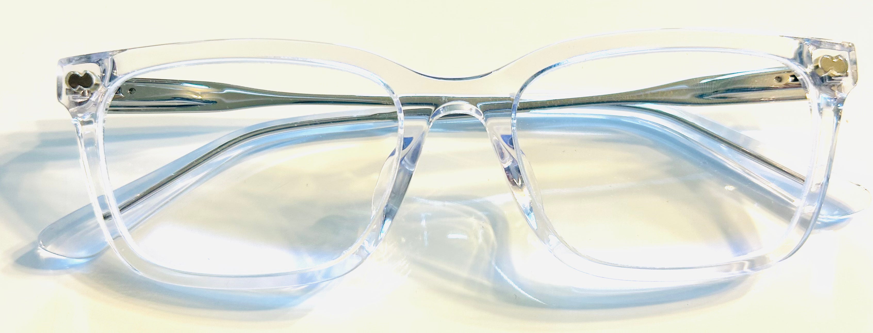PAIR Classic Crystal Clear Acetate Silver Metal